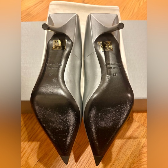 BALENCIAGA Metallic Nappa Square Knife 80mm Pumps - Picture 9 of 13